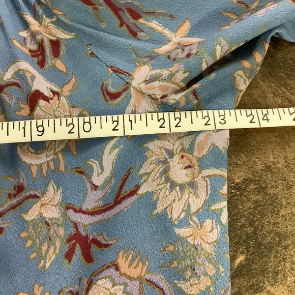 Like NEW: Veronica Beard Semi-Sheer Flowy Blouse Shirt Sz 12 - Picture 10 of 13